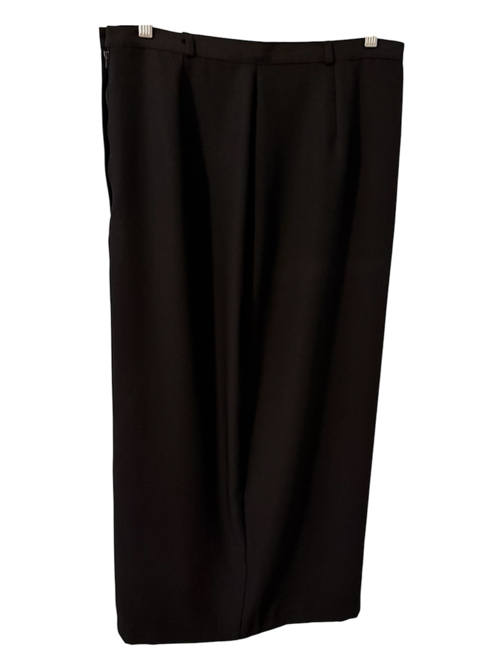 Jessica Black Pencil Midi Skirt Size 14 Made in Canada Fully Lined Career Office